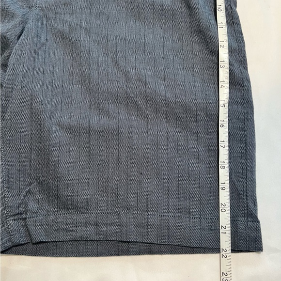 NEW NWT Fossil 54 Hampton Stripe Blue Cotton Shorts Size 34 - Picture 6 of 8